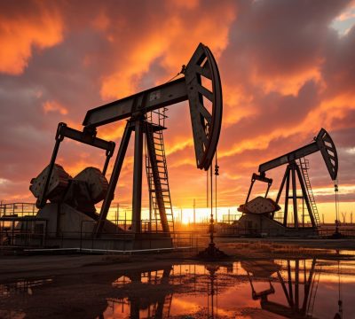 oil-pumps-work-rhythmically-against-backdrop-dusky-sky